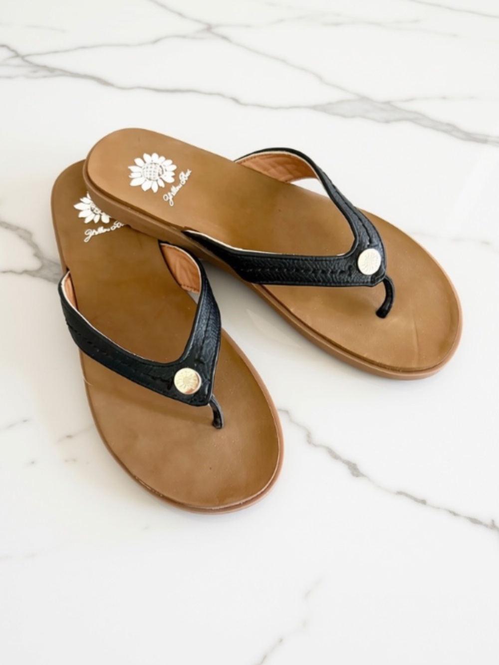 Yellow Box Flip Flops - Picture 3 of 10